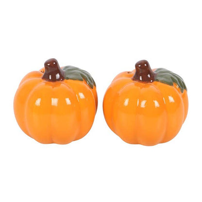 Autumn and Fall Pumpkin Salt and Pepper Shakers
