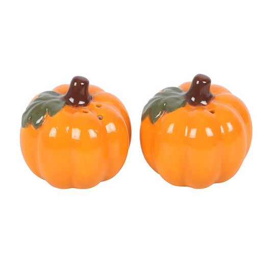Autumn and Fall Pumpkin Salt and Pepper Shakers