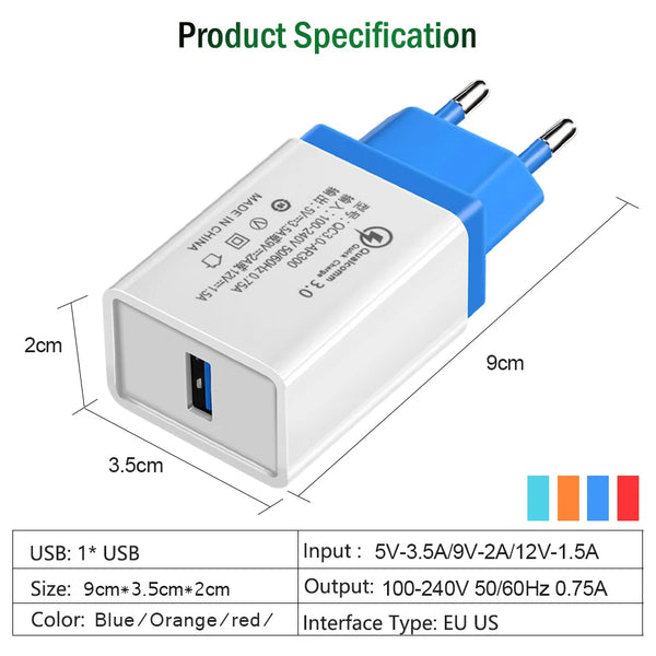 Quick Charge 3.0 USB Charger
