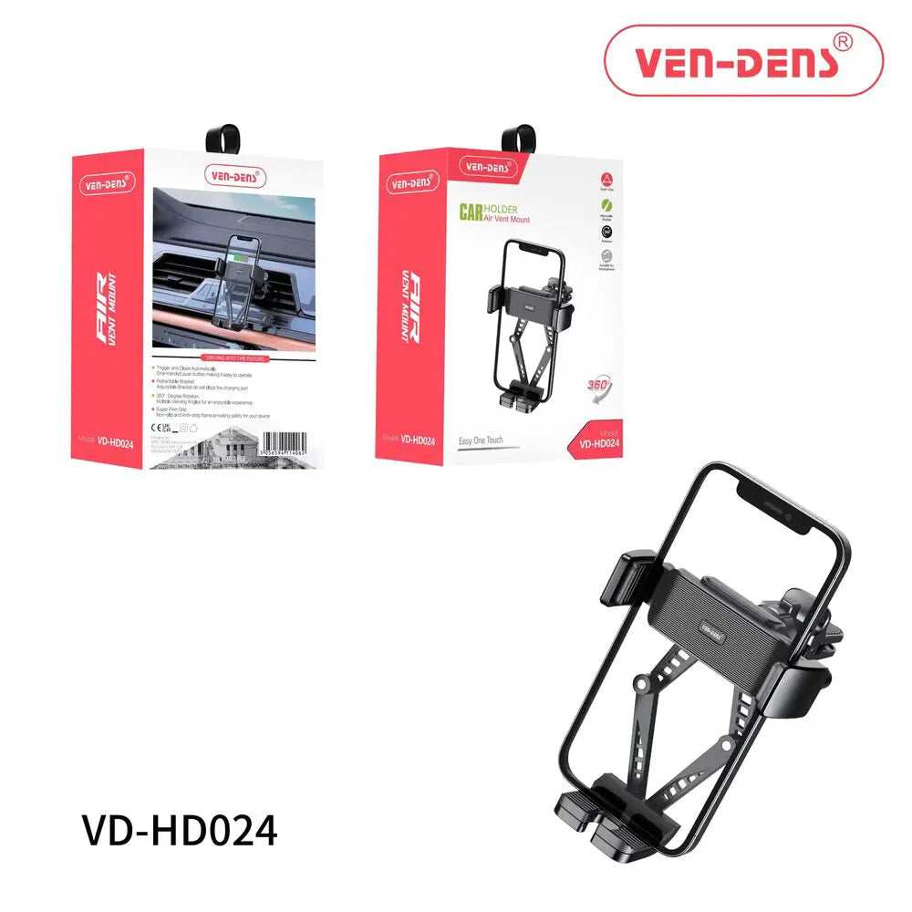 Support de téléphone voiture ventilation à gravité - Pince automatique, rotation à 360°, universel
