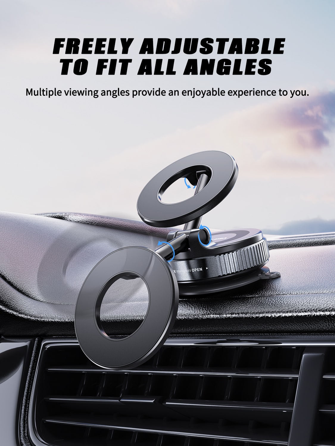 MagLock 360° Premium Magnetic Car Holder VD-HD059