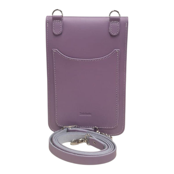 Handmade Leather Mobile Phone Pouch Plus - Pastel Violet