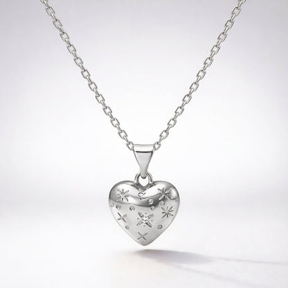Vida Bubble Heart Necklace | 925 Sterling Silver
