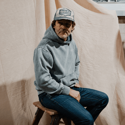 Blue Diamond Acid Wash Hoodie