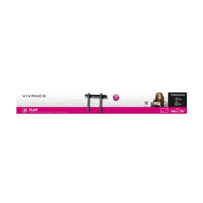 Vivanco BFI 6040 TV Wall Bracket, flat profile, VESA 400, max 35kg.