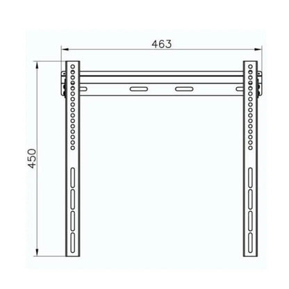 Vivanco BFI 6040 TV Wall Bracket, flat profile, VESA 400, max 35kg.