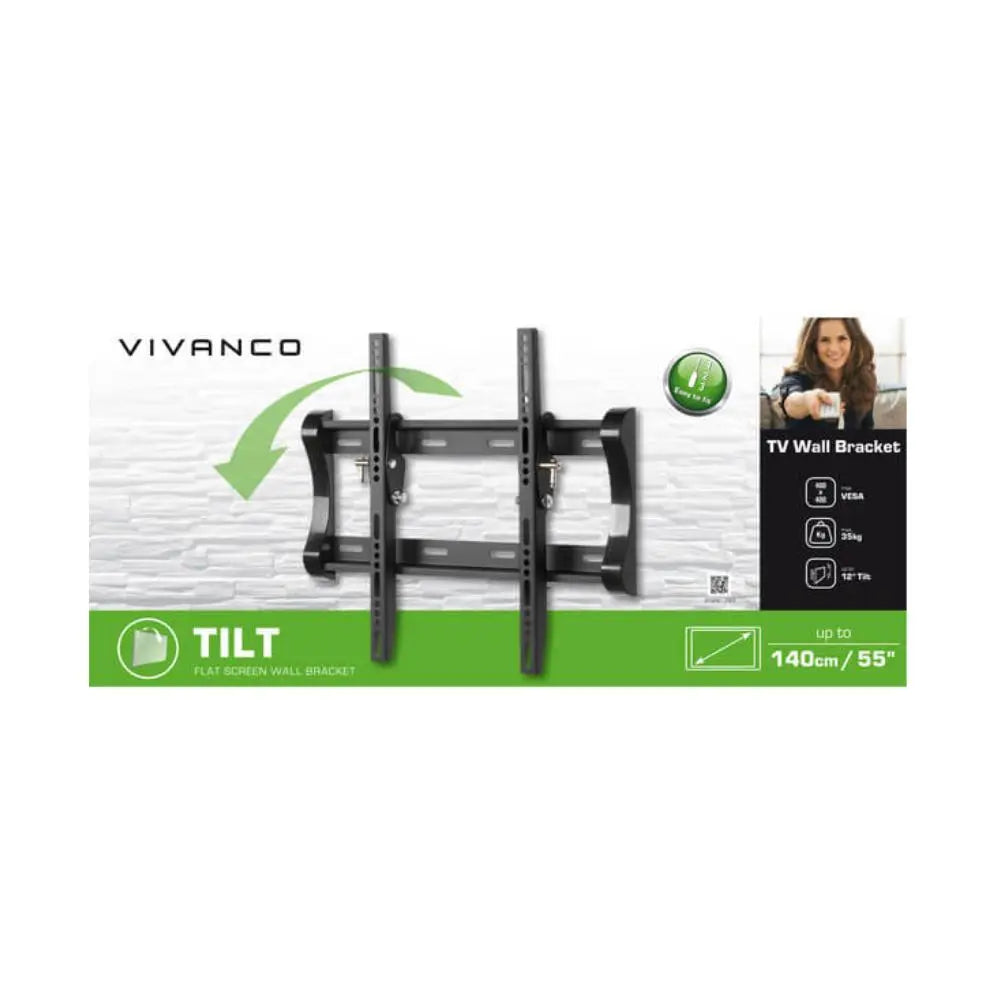 Vivanco BTI 6040 TV Wall Bracket, tiltable, VESA 400, max 35kg.