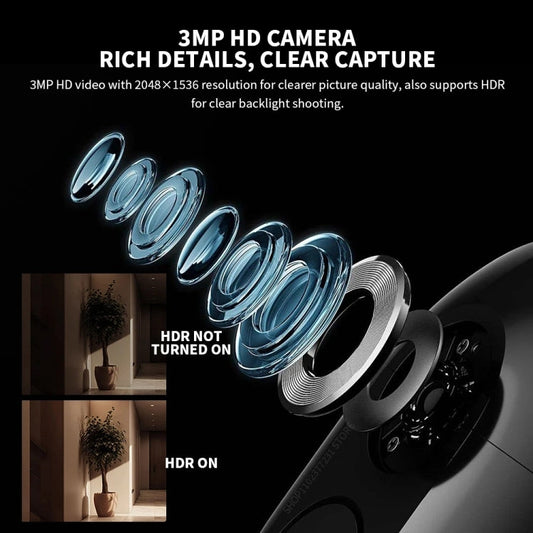 Xiaomi Smart Cat Eye 2 Standard HDR 5 inch 3MP HD Camera 180 Degree Wide Angle Lens 940nm Infrared Night Vision Intercom Doorbell (Black)