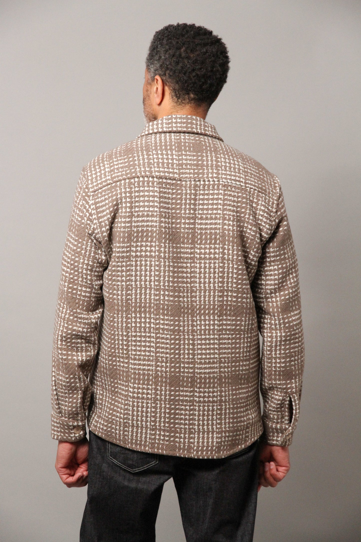 Bart Overshirt - Brown Ecru Check