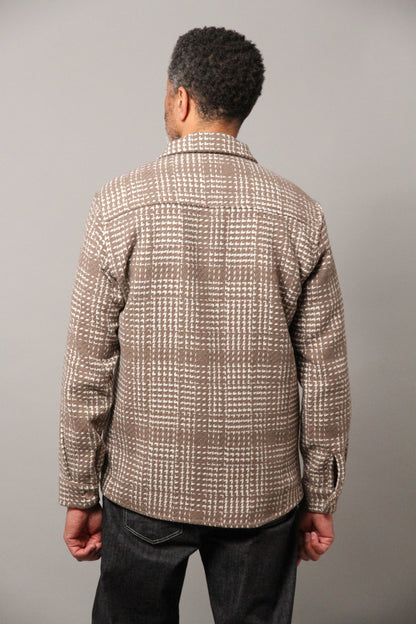 Bart Overshirt - Brown Ecru Check