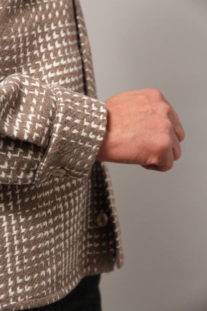 Bart Overshirt - Brown Ecru Check