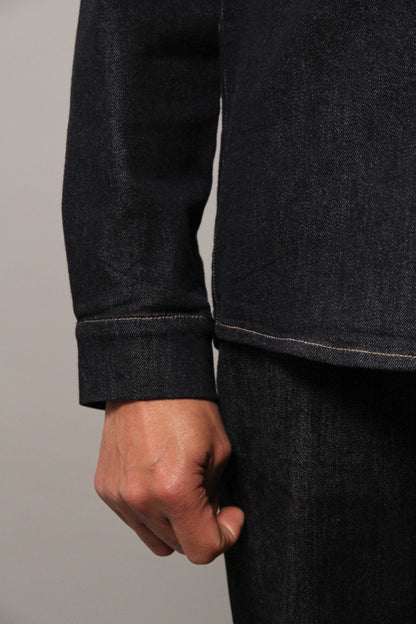 Bart Denim Button Overshirt - EverBlue