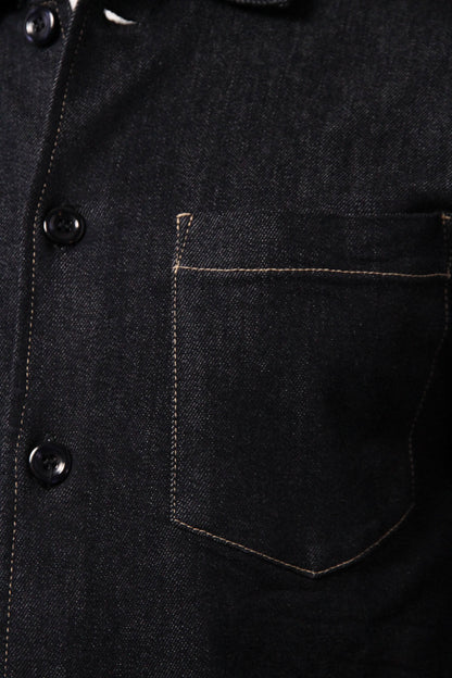 Bart Denim Button Overshirt - EverBlue