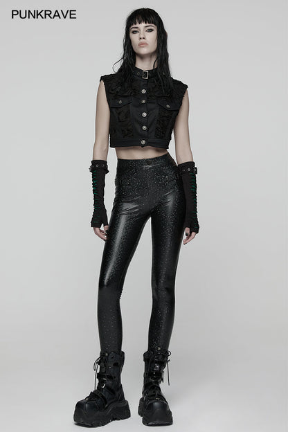 Punk Rave Ravenna Leggings - Black Prism Finish