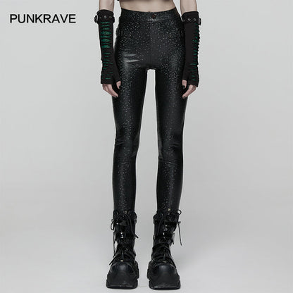 Punk Rave Ravenna Leggings - Black Prism Finish
