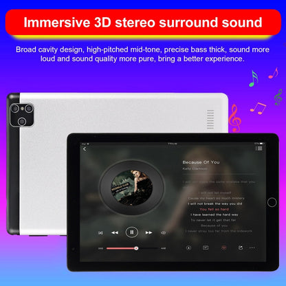 BDF P8 3G Phone Call Tablet PC, 8 inch, 2GB+32GB, Android 9.0, MTK8321 Octa Core Cortex-A7, Support Dual SIM & Bluetooth & WiFi & GPS, EU Plug(Gold)