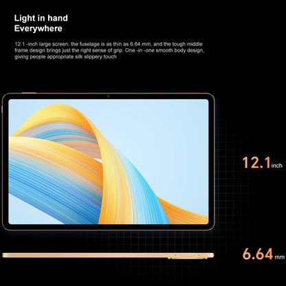 Honor Pad V8 Pro ROD-W09 WiFi, 12.1 inch, 8GB+256GB, MagicOS 7.0 Dimensity 8100 Octa Core, 8 Speakers 10050mAh Large Battery, Not Support Google(Orange)