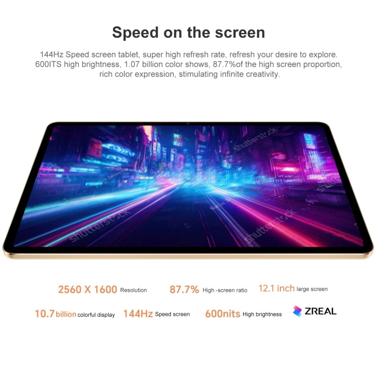 Honor Pad V8 Pro ROD-W09 WiFi, 12.1 inch, 12GB+256GB, MagicOS 7.0 Dimensity 8100 Octa Core, 8 Speakers 10050mAh Large Battery, Not Support Google(Orange)