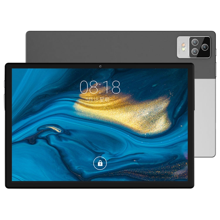 BDF P70 4G LTE Tablet PC, 10.1 inch, 8GB+128GB, Android 12.0 MTK6762 Octa Core, Support Dual SIM & Bluetooth & WiFi, EU Plug(Silver)