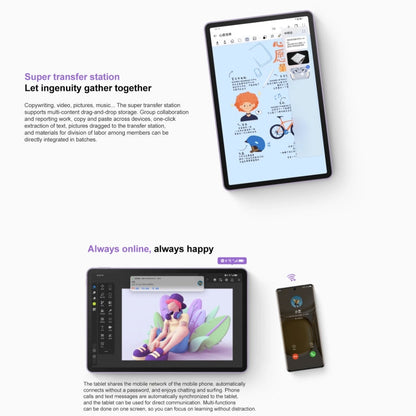 HUAWEI MatePad 11 inch 2023 WIFI DBR-W00 8GB+128GB, HarmonyOS 3.1 Qualcomm Snapdragon 865 Octa Core up to 2.84GHz, Not Support Google Play(Purple)