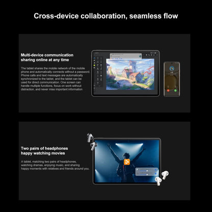 HUAWEI MatePad Air 11.5 inch WIFI DBY2-W00 12GB+256GB, HarmonyOS 3.1 Qualcomm Snapdragon 888 Octa Core, Support Dual WiFi / BT / GPS, Not Support Google Play(Black)