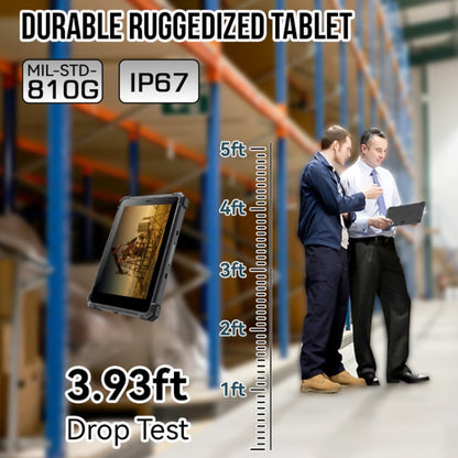 CENAVA A80ST 4G Rugged Tablet, 8 inch, 8GB+128GB, IP68 Waterproof Shockproof Dustproof, Android 10.0 MT6771 Octa Core, Support GPS/WiFi/BT/NFC, EU Plug