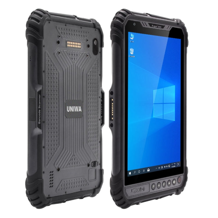 UNIWA WinPad W801 4G Rugged Tablet PC, 8.0 inch, 8GB+256GB, IP65 Waterproof Shockproof Dustproof, Windows 10, Intel Core i5-8200Y Dual Core, Support WiFi / BT / RJ-45, EU Plug(Dark Gray)