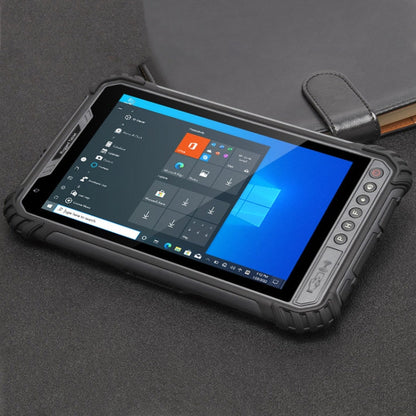 UNIWA WinPad W801 4G Rugged Tablet PC, 8.0 inch, 8GB+256GB, IP65 Waterproof Shockproof Dustproof, Windows 10, Intel Core i5-8200Y Dual Core, Support WiFi / BT / RJ-45, EU Plug(Dark Gray)