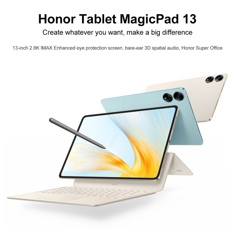 Honor MagicPad 13 GDI-W09 WiFi, 13 pouces, 8 Go+256 Go, MagicOS 7.2 Snapdragon 888 Octa Core, prend en charge le WIFI 6 et le BT et l'OTG, ne prend pas en charge Google (Cyan)