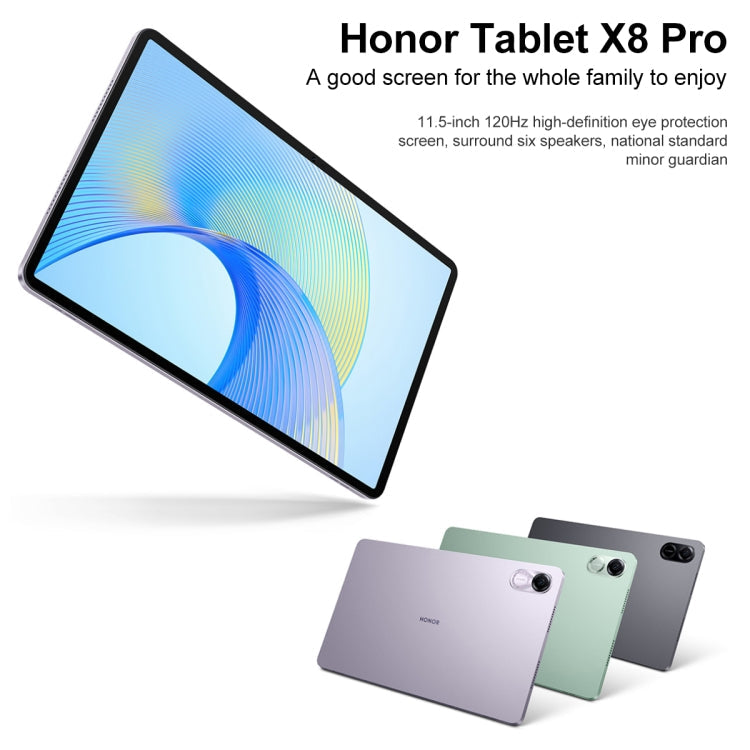 Honor Pad X8 Pro ELN-W09 WiFi, 11,5 pouces, 4 Go+128 Go, MagicOS 7.1 Qualcomm Snapdragon 685 Octa Core, 6 haut-parleurs, ne prend pas en charge Google (Gris)