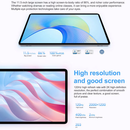 Honor Pad X8 Pro ELN-W09 WiFi, 11.5 inch, 8GB+128GB, MagicOS 7.1 Qualcomm Snapdragon 685 Octa Core, 6 Speakers, Not Support Google(Cyan)