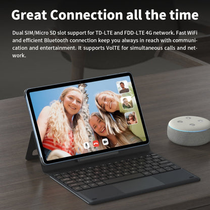 HEADWOLF Hpad1 4G LTE, 10.4 inch, 8GB+128GB, Android 11 Unisoc T618 Octa Core up to 2.0GHz, Support Dual SIM & WiFi & Bluetooth, Global Version with Google Play, US Plug(Grey)