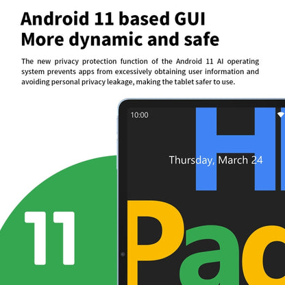 HEADWOLF Hpad1 4G LTE, 10.4 inch, 8GB+128GB, Android 11 Unisoc T618 Octa Core up to 2.0GHz, Support Dual SIM & WiFi & Bluetooth, Global Version with Google Play, US Plug(Grey)