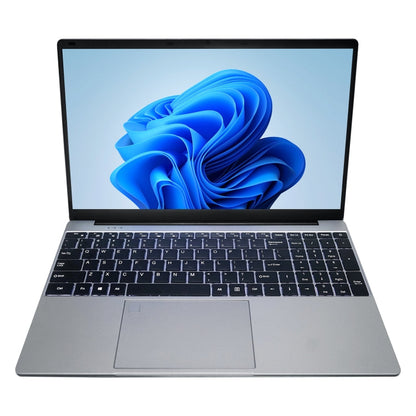 HONGSAMDE HSD1509 Notebook, 15.6 inch, 16GB+128GB, Windows 11 Intel Celeron N5095 Quad Core, Support TF Card & WiFi & BT & HDMI, US Plug(Silver Grey)