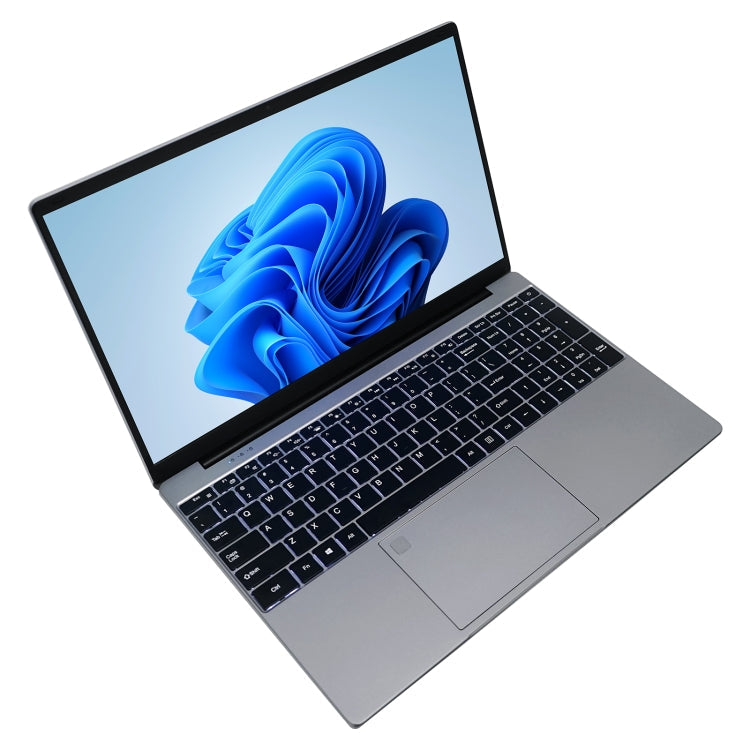 HONGSAMDE HSD1509 Notebook, 15.6 inch, 16GB+128GB, Windows 11 Intel Celeron N5095 Quad Core, Support TF Card & WiFi & BT & HDMI, US Plug(Silver Grey)