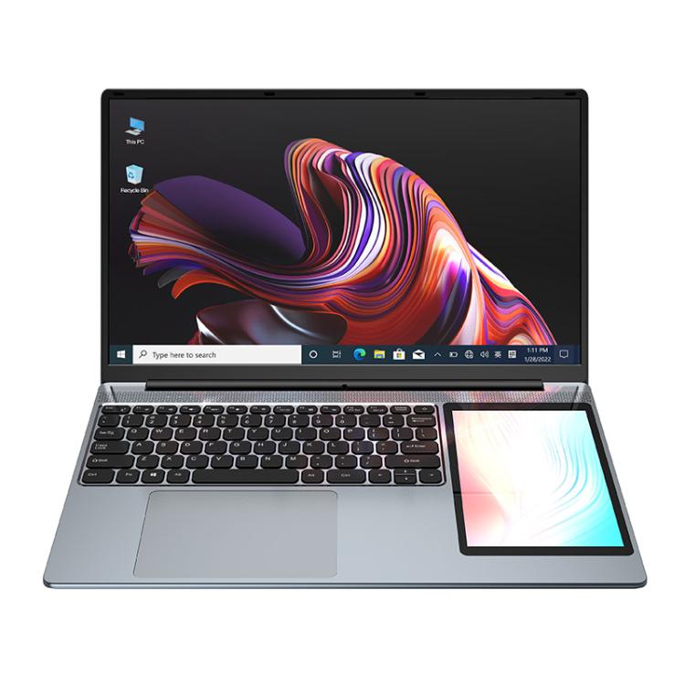 Ordinateur portable UNIWA ULAP Q15ZR, 8 Go + 512 Go, double écran 15,6 pouces et 7 pouces, Windows 11 Intel Alder Lake N100 Octa Core, prise AU