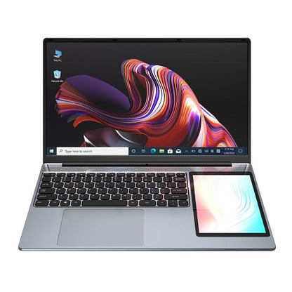 Ordinateur portable UNIWA ULAP Q15ZR, 8 Go + 512 Go, double écran 15,6 pouces et 7 pouces, Windows 11 Intel Alder Lake N100 Octa Core, prise AU