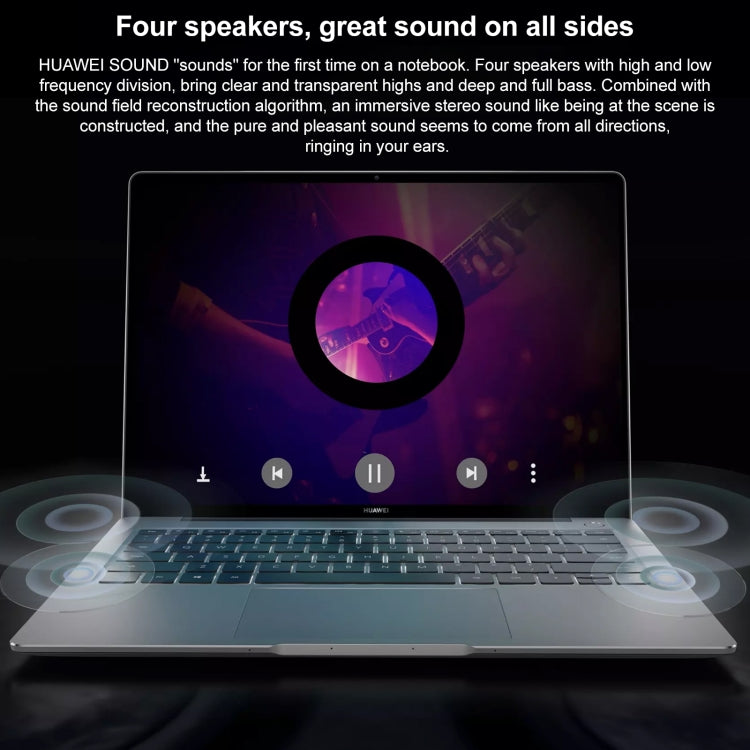 Huawei MateBook 13s Laptop, 16GB+512GB, Windows 10 Home Chinese Version, Intel Core i7-11370H Quad Core up to 4.8GHz, Iris Xe Graphics, Support Bluetooth / HDMI, US Plug(Silver)