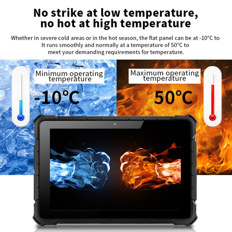 Tablette durcie CENAVA S10 Pro, 10,1 pouces, 8 Go+128 Go, étanche IP67 antichoc antipoussière, Windows10 Intel Pentium J4205 Quad Core, compatible GPS/WiFi/BT/NFC