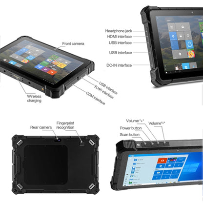 PiPo X4 Rugged Tablet, 10.1 inch, 8GB+128GB, IP67 Waterproof Shockproof Dustproof, Windows10 Intel Pentium J4205 Quad Core, Support GPS/WiFi/BT/NFC