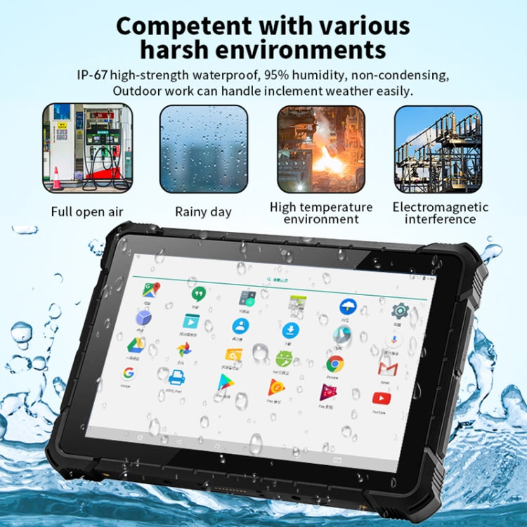 PiPo X4 Rugged Tablet, 10.1 inch, 8GB+128GB, IP67 Waterproof Shockproof Dustproof, Windows10 Intel Pentium J4205 Quad Core, Support GPS/WiFi/BT/NFC
