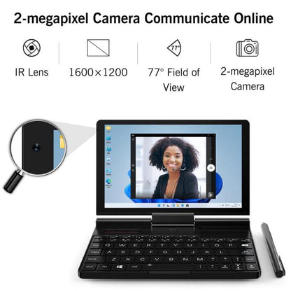 Mini PC portable GPD Pocket 3, 16 Go + 512 Go, écran 8 pouces Windows 11 Famille Intel Pentium Gold 7505, prise britannique