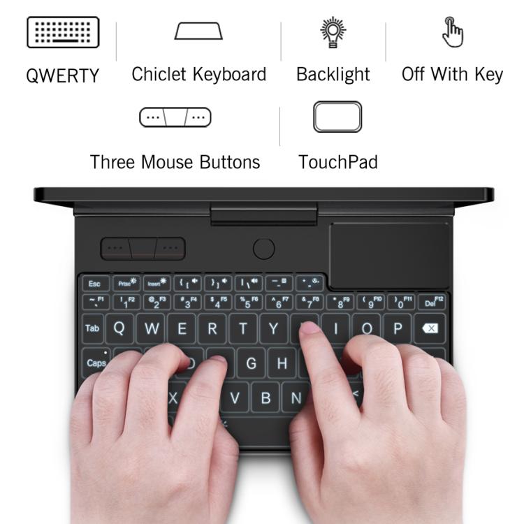 Mini PC portable GPD Pocket 3, 16 Go + 512 Go, écran 8 pouces Windows 11 Famille Intel Pentium Gold 7505, prise britannique