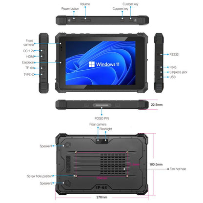 CENAVA W10Y IP68 Rugged Tablet PC, 8GB+128GB, 10.1 inch Windows 11 Intel Core i5-10210Y Quad Core, AU Plug