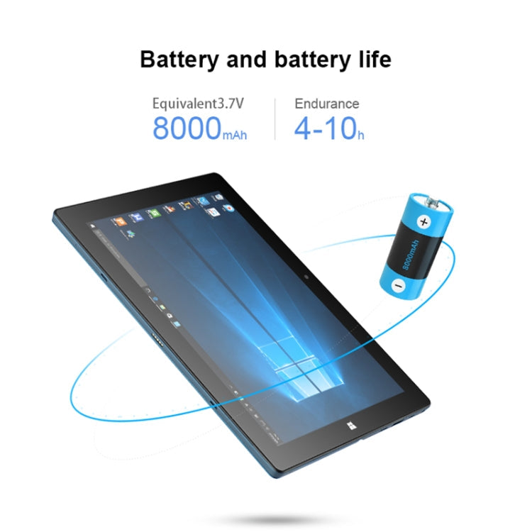 PiPO W10 2 in 1 Tablet PC, 10.1 inch, 6GB+64GB, Windows 10 System, Intel Gemini Lake N4120 Quad Core up to 2.6GHz, without Keyboard & Stylus Pen, Support Dual Band WiFi & Bluetooth & TF Card & HDMI, US Plug