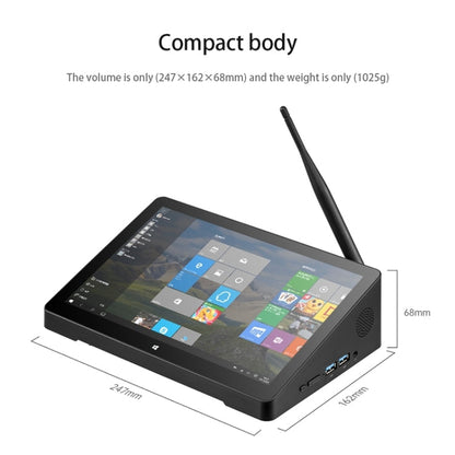 PiPo H10PRO All-in-One Mini PC, 10.1 inch, 8GB+1TB, Windows 11 Intel Alder Lake N95 Quad Core, US Plug (Black)
