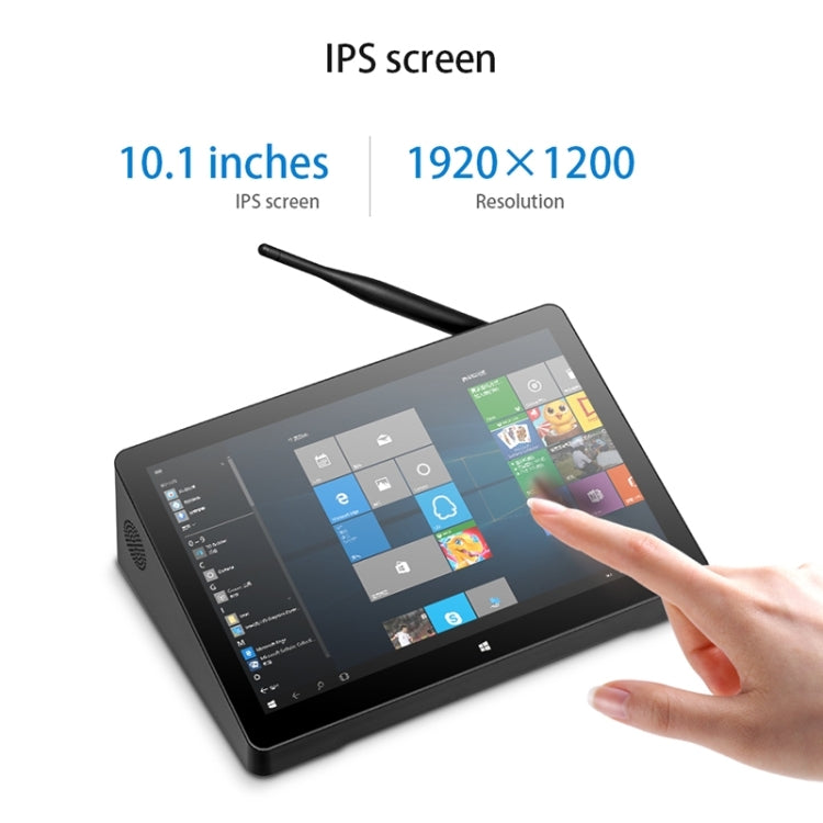 PiPo H10PRO All-in-One Mini PC, 10.1 inch, 16GB+128GB, Windows 11 Intel Alder Lake N100 Quad Core, US Plug(Black)