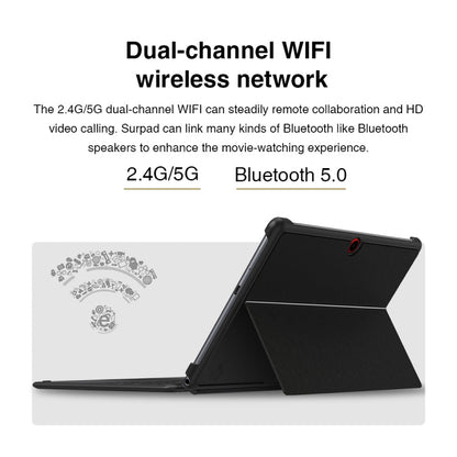CHUWI Surpad 4G LTE Tablet PC, 10.1 inch, 4GB+128GB, Android 10.0, Helio MT6771V Octa Core up to 2.0GHz, Support Dual SIM & OTG & Bluetooth & Dual Band WiFi, EU Plug (Black+Grey)