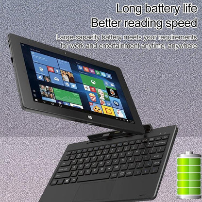 Hongsamde Tablet PC, 12GB+128GB, 10.1 inch Windows 11 Intel Celeron N4120, without Keyboard Leather Case (UK Plug)