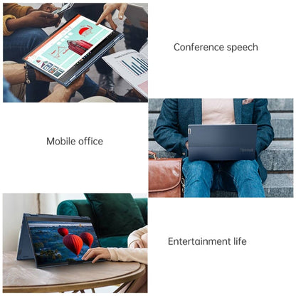 Lenovo ThinkBook 14s Yoga 1JCD Laptop, 14 inch, 16GB+512GB, Windows 10 Professional Edition, Intel Core i5-1135G7 Quad Core up to 4.2GHz, Support WiFi 6 & Bluetooth & HDMI, US Plug (Blue)